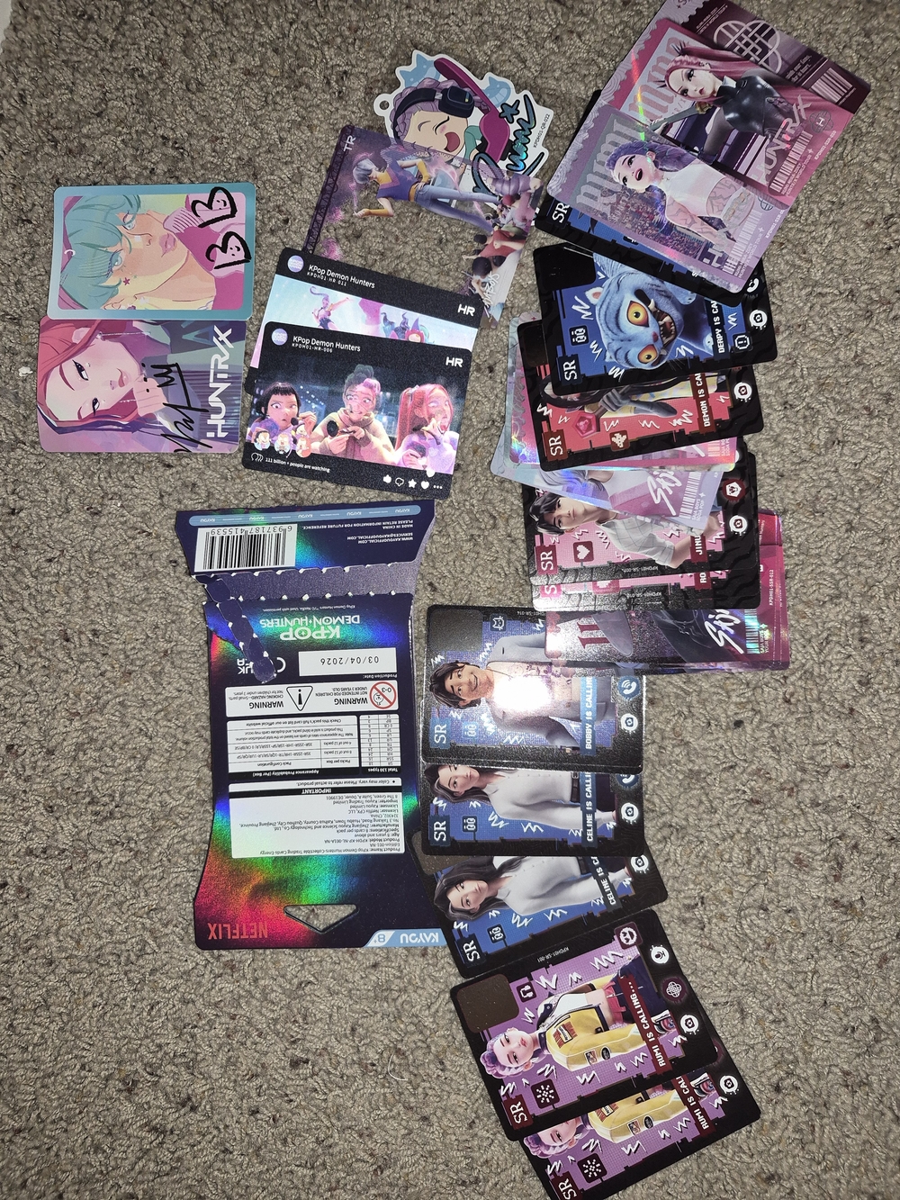 K-Pop Demon Hunters Collectible Trading Cards Energy Edition